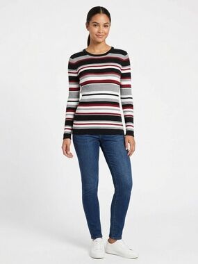 EUC Pre-Loved It's Our Time Striped Sweater - Juniors Large